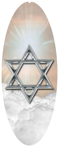 DNSA18-120-BZ-SL Star of David Bronze-Silver